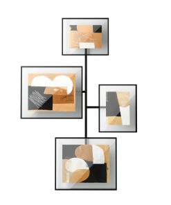 Flute Wall Picture Frames. Set of 4